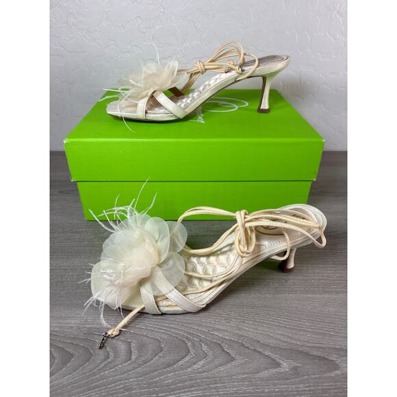 Sam Edelman Women's Pammie Ivory Kitten Heels Shoes 6.5 Medium- NIB - Picture 3 of 7